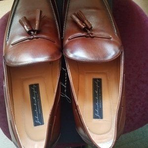 HARTLEY TASSEL BROWN/ TAN ITALIAN CALFSKIN SIZE 13